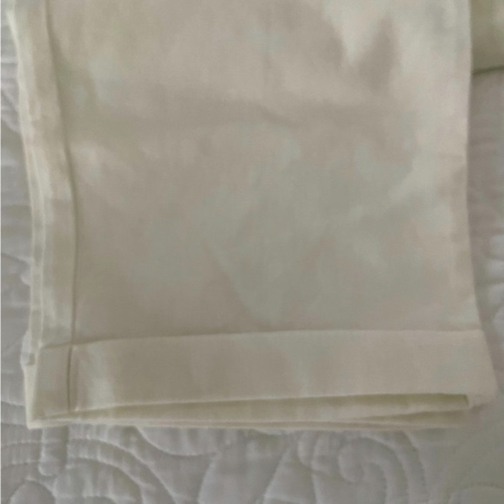 NWT J. Crew Factory White Linen Blend Drawstring Pants Sz 8 - Picture 14 of 16